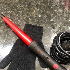 KQC iStick ceramic and tourmaline professional heat styling tool clampless wand